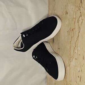 Greats Brooklyn Womens Black Canvas Lace-up Lux Sneaker Shoes Size 8.5